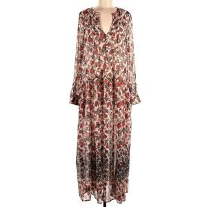Free People See It Through Boho Print Dress